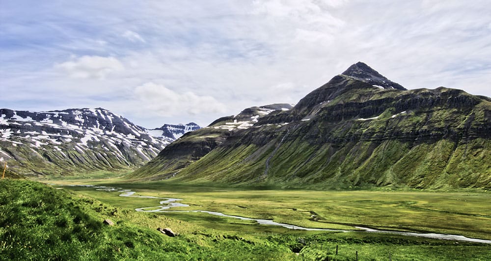Berglandschaft auf Island