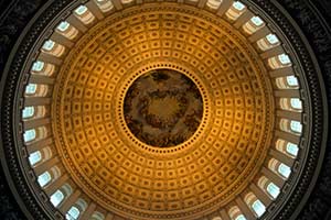 Kuppeldecke im Kapitol von Washington