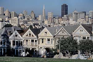 Traditionelle Häuser in San Francisco