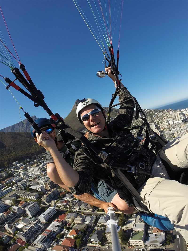 Michael Marx beim Paragliding